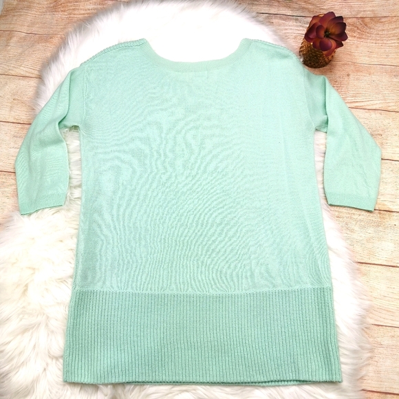 Motherhood knitted Turquoise Sweatshirt Size M - Picture 2 of 4